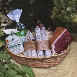 Le panier garni campagnard en cadeau de Noël