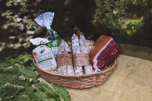 Le panier garni campagnard en cadeau de Noël