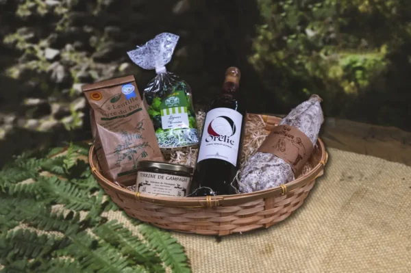 Le panier garni terroir en cadeau de Noël