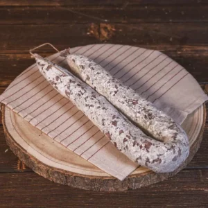 Saucisse sèche supérieure artisanale fabriquée par les Salaisons de Montagnac charcuterie traditionnelle de qualité