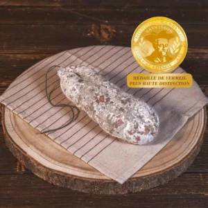 Saucisson sec supérieure artisanale fabriquée par les Salaisons de Montagnac charcuterie traditionnelle de qualité