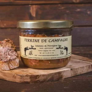 Terrine artisanale de campagne préparée par les Salaisons de Montagnac selon un savoir-faire traditionnel