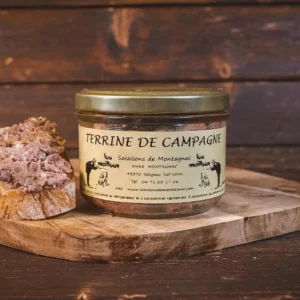 Terrine artisanale de campagne préparée par les Salaisons de Montagnac selon un savoir-faire traditionnel